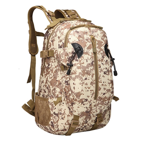 Vandring ryggsekk Utendørs Sports Trip Army Camouflage dobbel skulder ryggsekk Desert Digital 36-55L