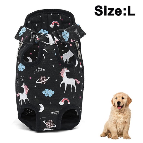 Pet Carrier Ryggsäck Justerbar Pet Front Cat Hund Resväska l B