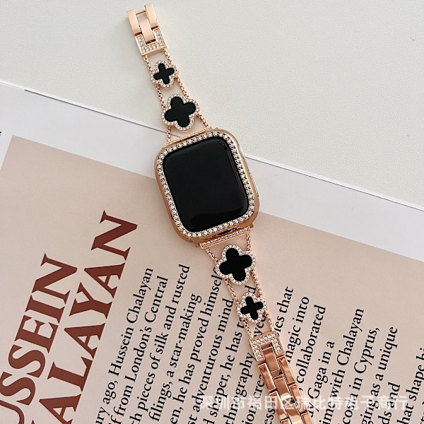 Urrem til Apple Watch iWatch 38mm /2/3 generation Rosaguld med sort