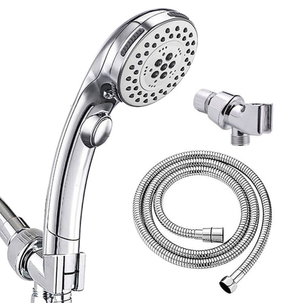 Suihkupään säädettävä painike kädessä pidettävä yhdellä napsautuksella toimiva vedenpysäytystehostin Shower set 3