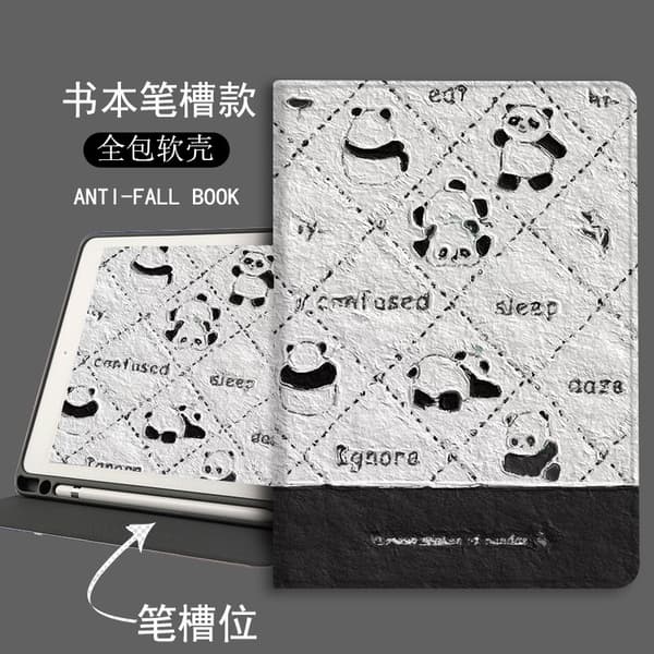Etui for iPad Pro 10.5\" Blyantholder Diamant Panda Stropp \"Book Eighth \"
