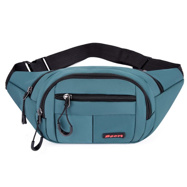 Fanny Pack juoksuhihna vyötärölaukun organizer Nylon Fashion Sports Multifunction Gray