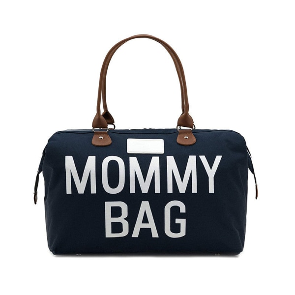 Pusletasker Mommy Bag Multi-funktionel stor kapacitet Fashion Travel Håndtaske Navy blue Without urine pad