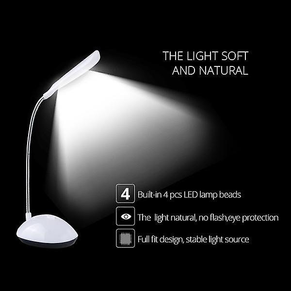 For sammenleggbar bærbar LED-bordlampe (hvit) WS10685