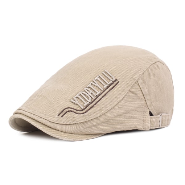 Barettihattu Puuvillabaretti Miesten cap Talvi Lämmin Advance Hatut Taiteellinen nuorisohattu Khaki Adjustable