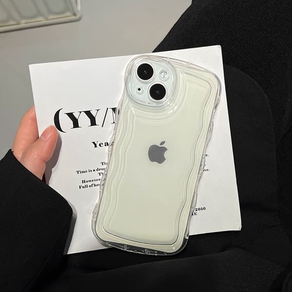 Etui til iPhone 17 Air Transparent Oval Wave Transparent