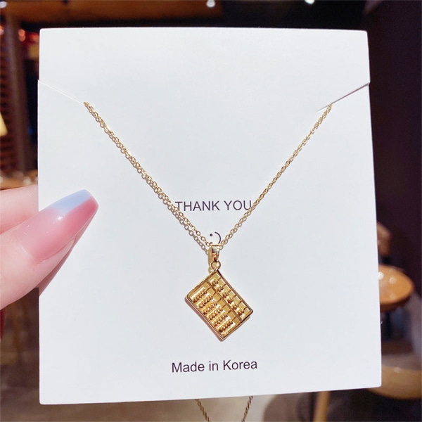 Women Necklace Chain Choker Pendant Jewelry Girls Gift Titanium Steel Cold Wind Rose Gold gold