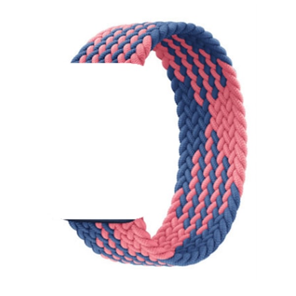 Klockarmband för Apple Watch iWatch 38/40/41mm L storlek elastisk enkel loop Z mönster blå rosa