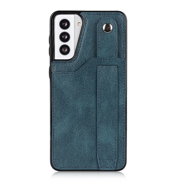 Fodral för iPhone 13 kungsblått armband läder mode korthållare multifunktionell plats anti fall