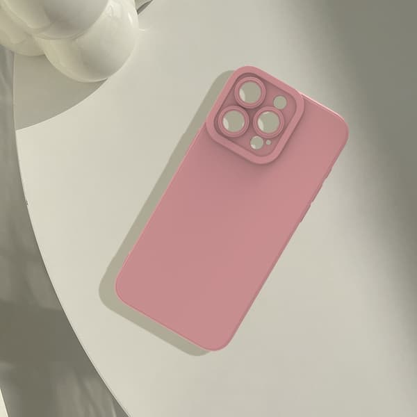2 stk. Deksel til iPhone 17 Pro Sandstein Rosa Øye Matt