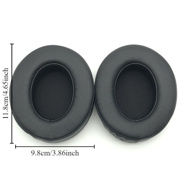 1 par sorte udskiftningsørepuder til Philips SHP9500 SHP9600