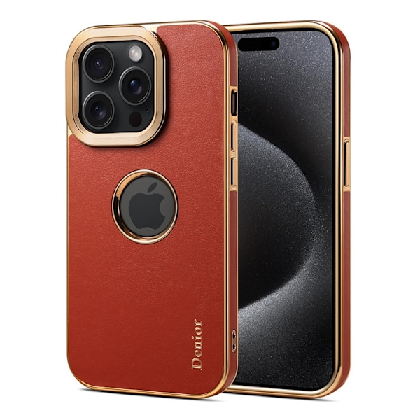 Fodral för iPhone 13/14 6.1 Universal Rött Helt Handgjort Läder Nappa