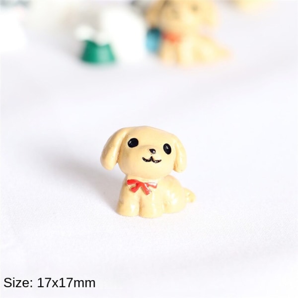 Miniatyrmöbler Leksak Doll House DIY Dekoration Tillbehör Mini Dog House Resin Poodle