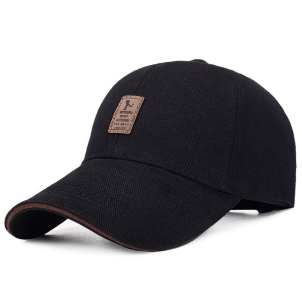 Cap 2022 vår och sommar Casual Solskydd Solskyddsmössa med cap Black Adjustable