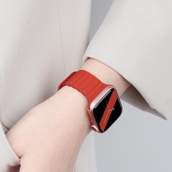 Kellon ranneke Apple Watch iWatch S10 46mm oranssi