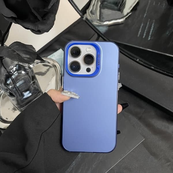 2 stk. Etui til iPhone 17 Pro Sølv IMD Farve Sølv Hård
