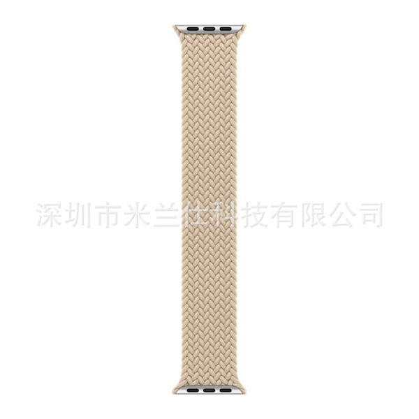 Klockarmband för Apple Watch iwatch 38/40/41/42mm-S10 M storlek handledsomkrets 165-180mm 38 beige