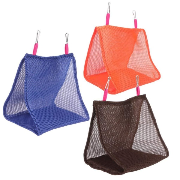 Safe Non-Toxic Bird Toys Summer Breathable Parrot Starling Triangle Hammock Large 30X20X25CM