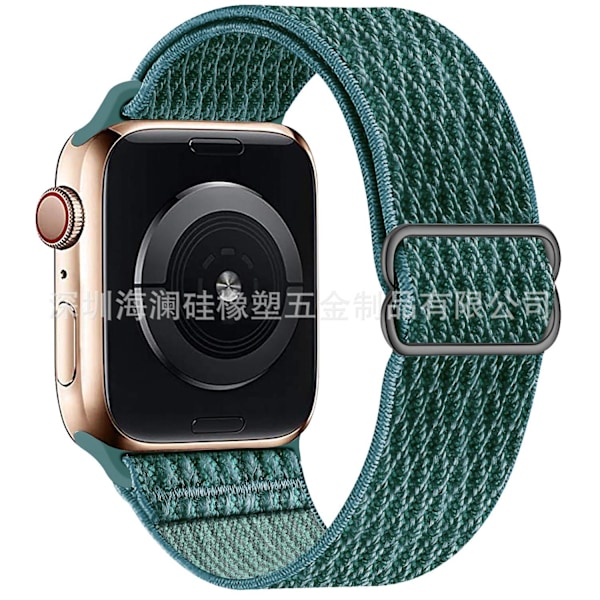 Kellon ranneke Apple Watch iWatch 38/40/41/series10-42:lle, männynneulasenvihreä