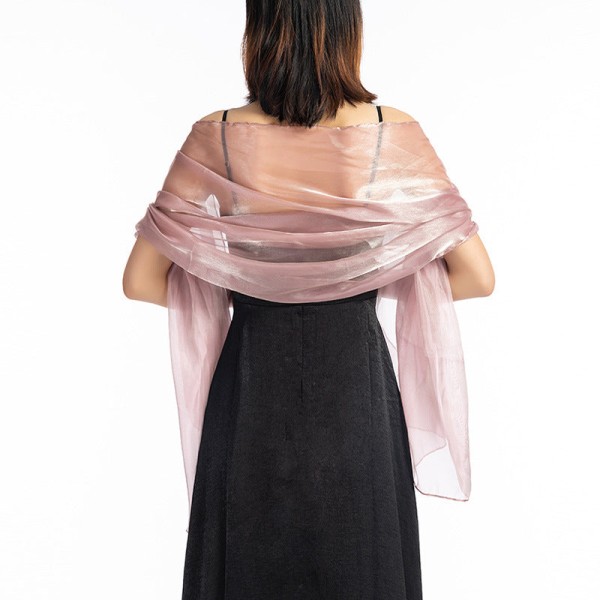 Enfärgad sjal för kvinnor 2022 vår och höst Black 135-175CM