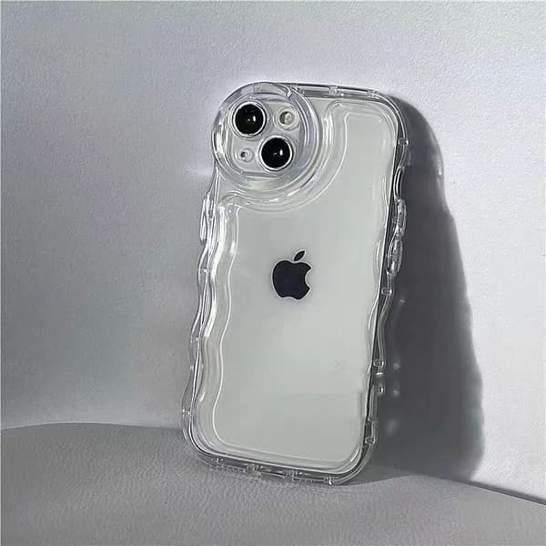 iPhone 17 Wave Luftpute Deksel transparent fallbestandig finish