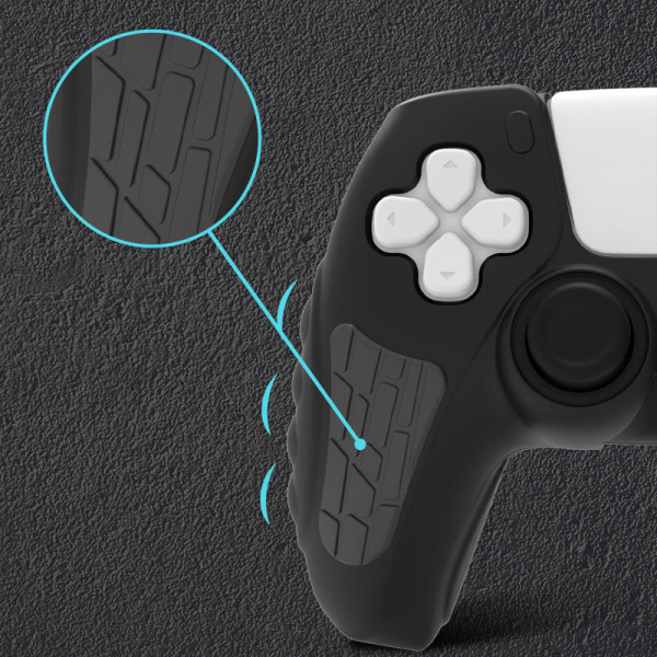 Playstation5 PS5 håndtakshylse silikonbeskyttelsesdeksel Sklisikkert svettesikkert hylsespill Clear