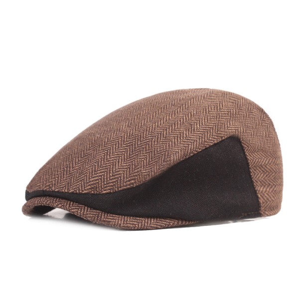 Baskerhat Sildebensspidskasket Baretter Advance-hatte til mænd Brown Average Size (58cm)