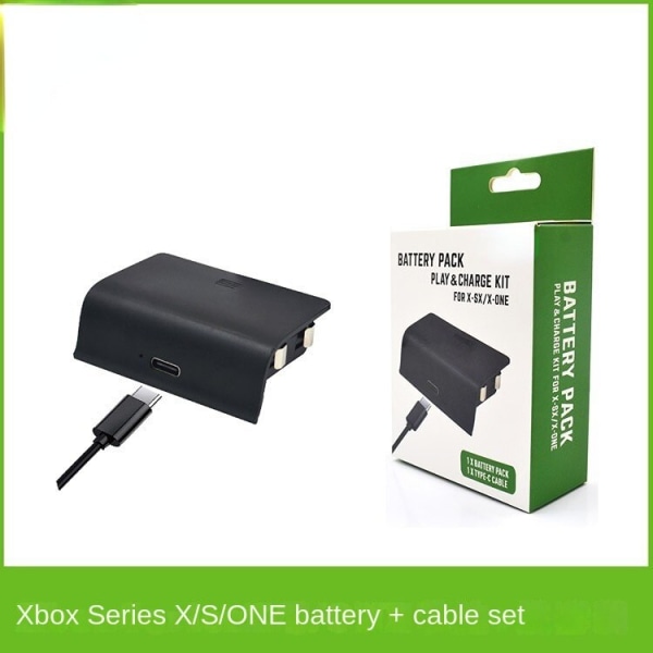 Til Xboxseriesq/S spilhåndtag batterisæt Et trådløst håndtag batteribælte-opladerkabel