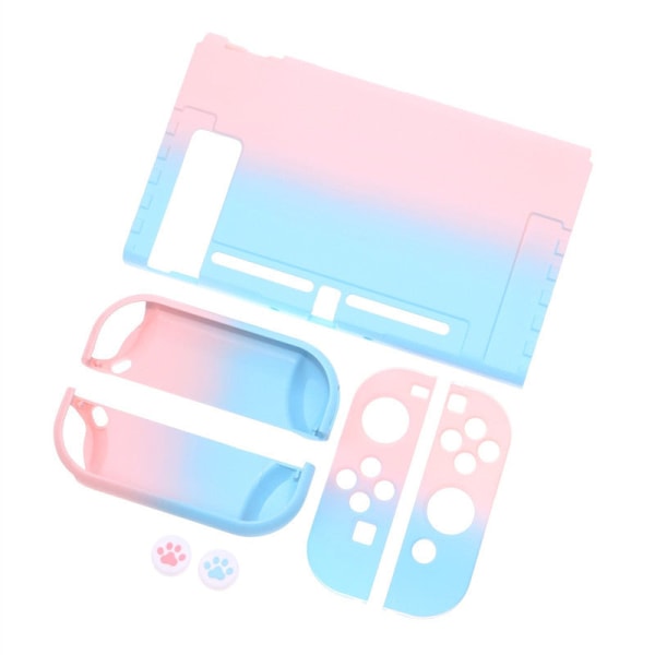 För Nintendo Switch Color Crystal Case Ultra-Tunn Plug Base Protective Shell Color Changing Protective Color