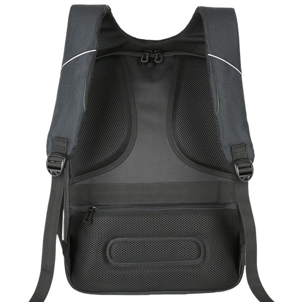 Skoleelev ryggsekk College Bookbag Reiseveske Anti-tyveri USB-ladedatamaskin Gray upgrade