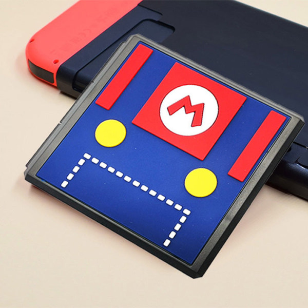 Nintendo Switch Game Card Box NS OLED -tallennuslaatikko Muistikorttilaatikko Säilytystarvikelaatikko Mario strap