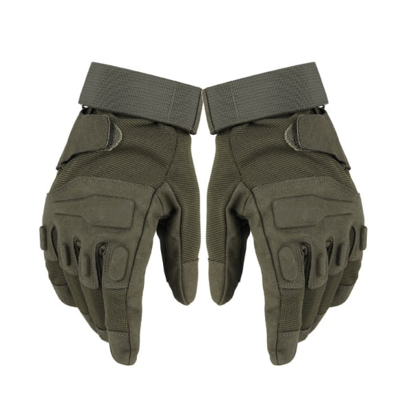 Naiset Miehet Pyöräilyhanskat Outdoor Full Finger Military Fans Tactical Liukumaton Kulutusta kestävä Black L