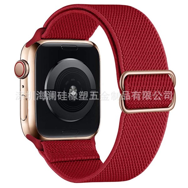 Kellon ranneke Apple Watch iWatch 38/40/41/series10-42 viininpunainen