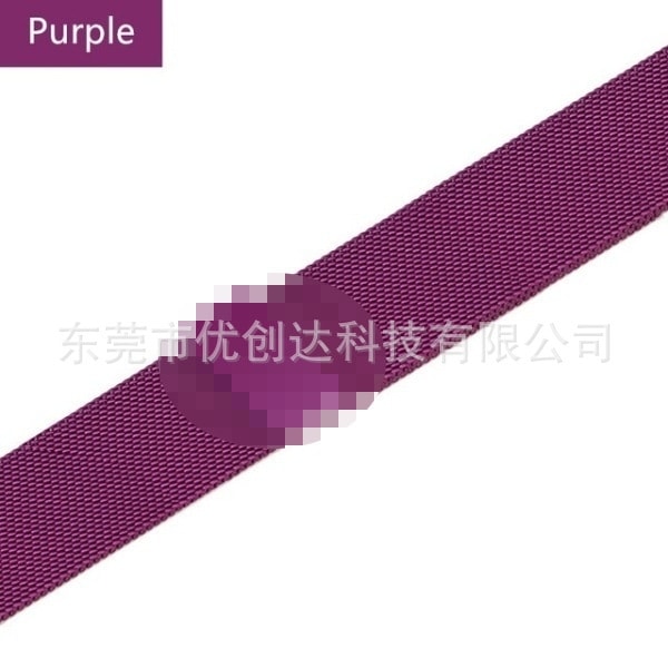 Kellon ranneke Apple Watch iWatch 38/40/41/10. sukupolvi 42mm universaali tumman violetti
