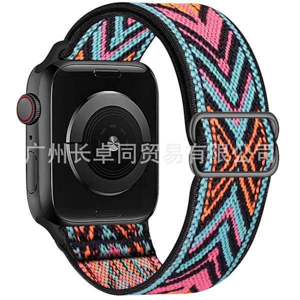 Klockarmband för Apple Watch iWatch 38/40/41/series10-42 Rosa Grön Pil
