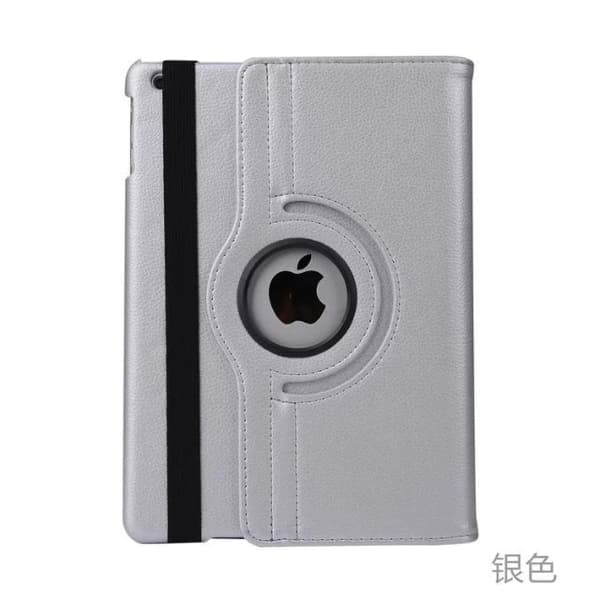 Fodral för iPad mini1/2/3 silver lychee textur roterande stöd justerbart vilolägesstativ
