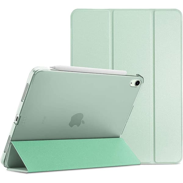 Fodral för iPad 10:e/11:e A16 2024/2025 Matcha Grön 3-vik Semi-transparent Hård