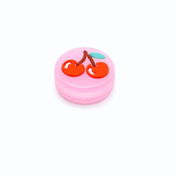 For Nintendo Switch Lemon Fruit Joystick Cap Beskyttelsesveske OLED Lite Luminous Cat's Paw Button Cap Luminous cherry pink