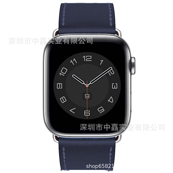 Klockarmband för Apple Watch iWatch 42/44/45/49mm midnattsblå