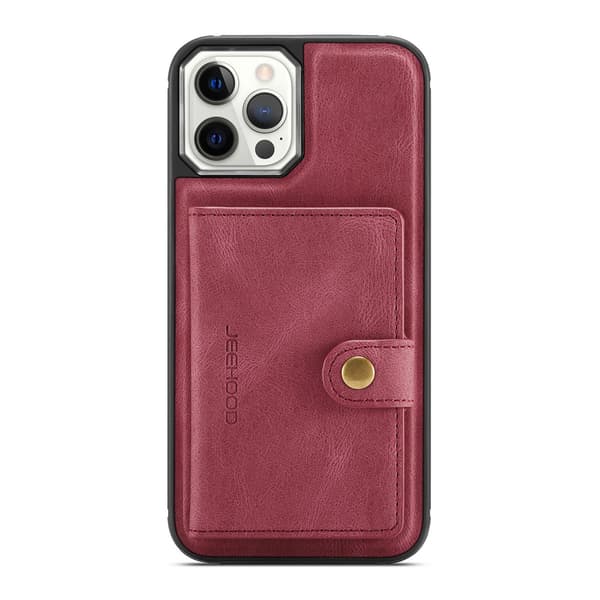 Etui til Samsung Note20 209 Rødt Kort bakside lær magnetisk avtakbart