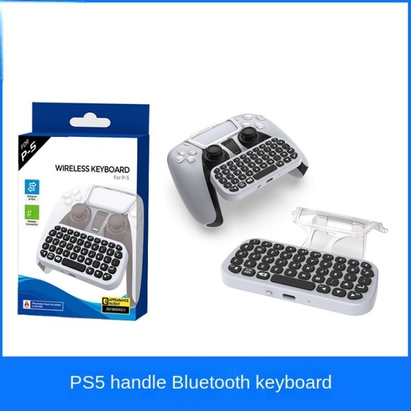 For Ps5 Game Handle Strap Clip Trådløst tastatur P5 Trådløst håndtak Bluetooth Keyboard Chat Voice