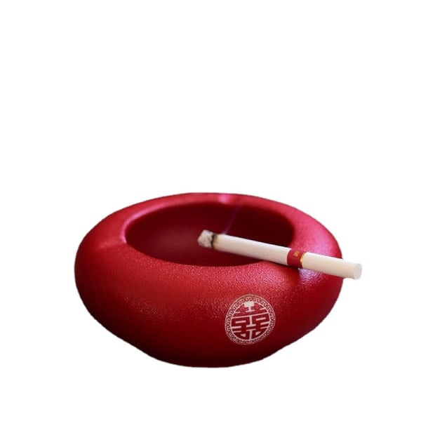 Askebeger Rød Kreativ Keramikk Trend Bryllup Hjem Stue Askebeger Double Happiness ashtray single