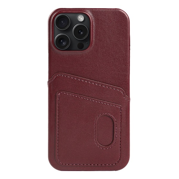 iPhone 15 -kotelo, punainen korttipaikka, putoamista estävä, dual SIM