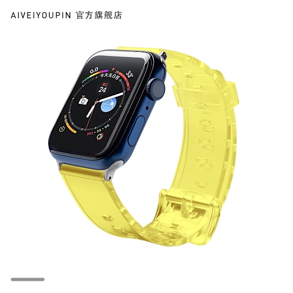 Kellon ranneke Apple Watch iWatch 38/40mm vaaleankeltainen