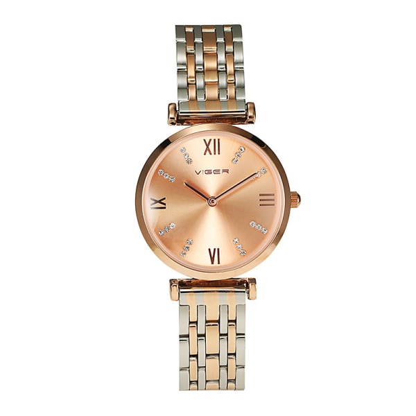 Naisten Business Gypsophila Watch Quartz Waterproof Watch Rose Gold