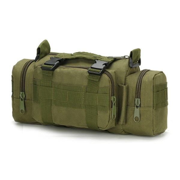 Fanny Pack Løpebelte Midjeveske Organizer Outdoor Vanntett Multifunksjonell Army Green Average size