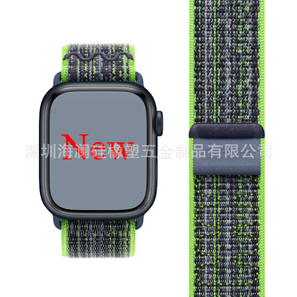 Urrem til Apple Watch iWatch 38/40/41/series10-42 NK lysegrøn med blå
