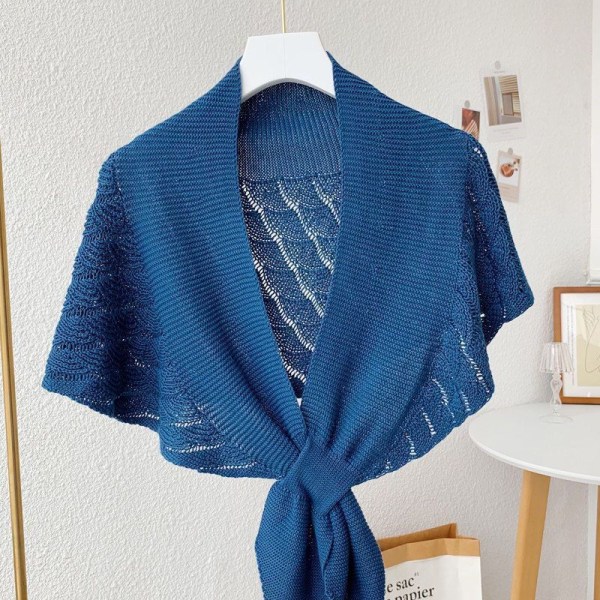 Girl Women's fake collar Shawl Western Dress 21 Internet Popular Summer Air-Conditioned Room Shoulder Pad Brown