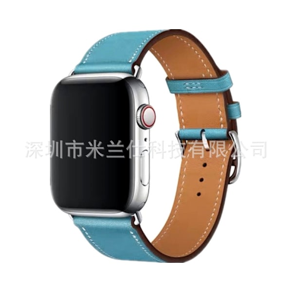 Klokkerem for Apple Watch iWatch 42/44/45/46/49mm 9 Single Turn Blå