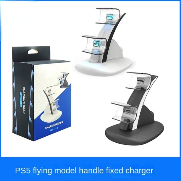 For PS5 flymodellhåndtak fast lader P5 trådløst håndtak fly fast lader PS5 håndkontroll Black
